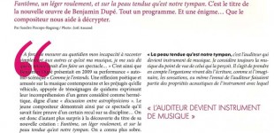 Un entretien sur "Fantôme, (...)"Interview about "Ghost, (...)"